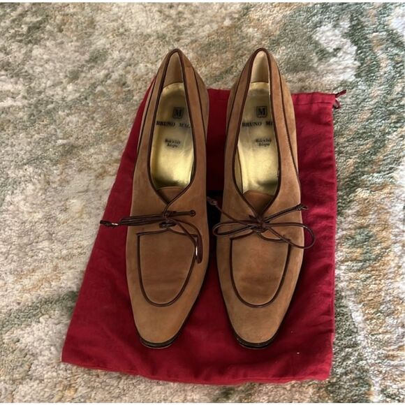 BRUNO MAGLI | brown suede heels 8.5 - Picture 3 of 11